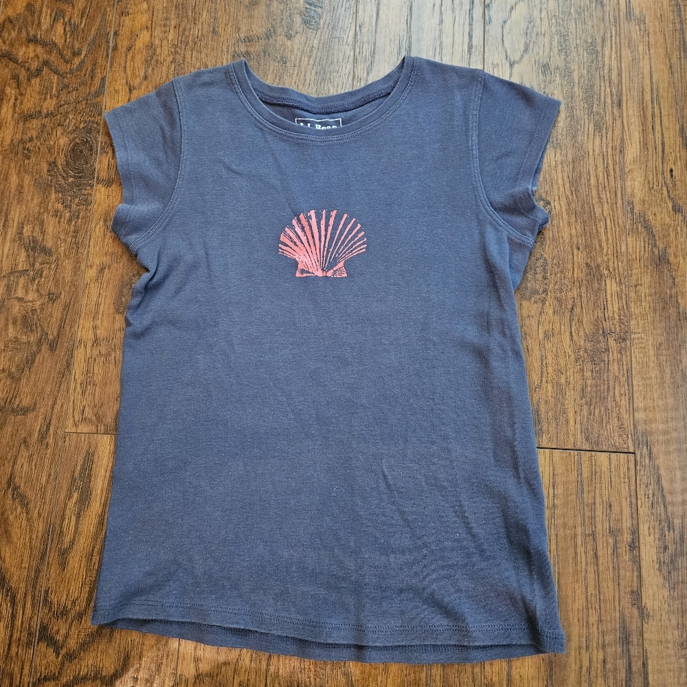 LL Bean Girls Tee Shirt 10/12